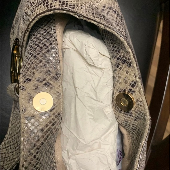 Michael KORS Python Leather Hobo Bag - Picture 6 of 10